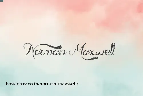 Norman Maxwell