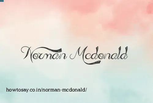 Norman Mcdonald
