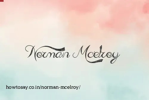 Norman Mcelroy