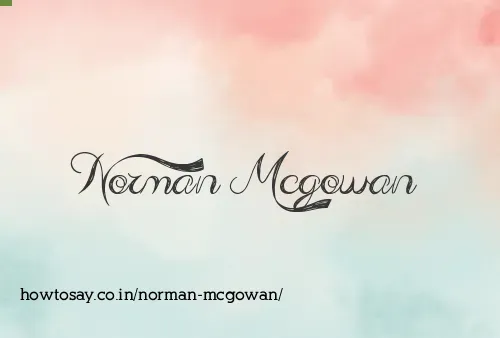 Norman Mcgowan