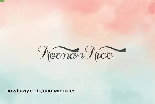 Norman Nice