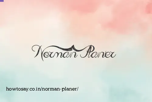 Norman Planer