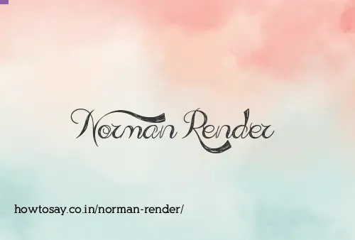 Norman Render
