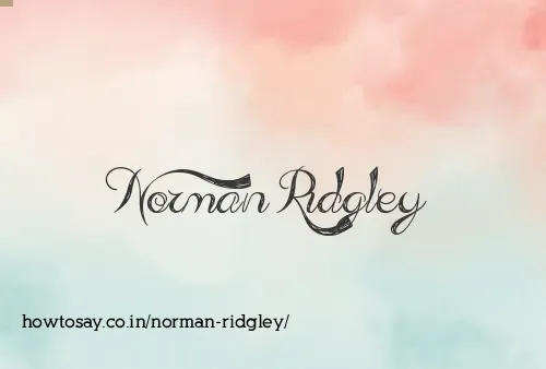 Norman Ridgley