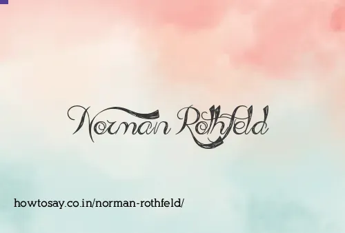 Norman Rothfeld