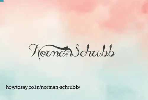 Norman Schrubb