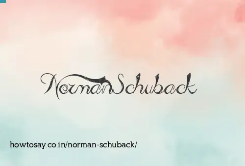 Norman Schuback