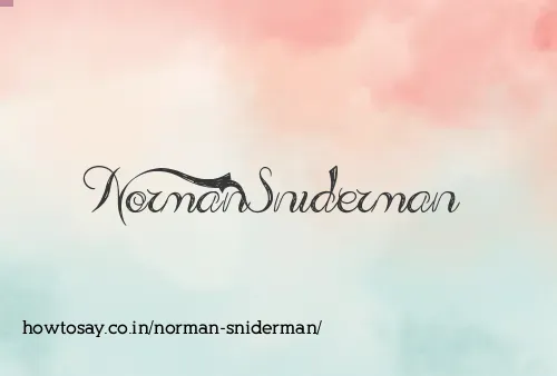 Norman Sniderman