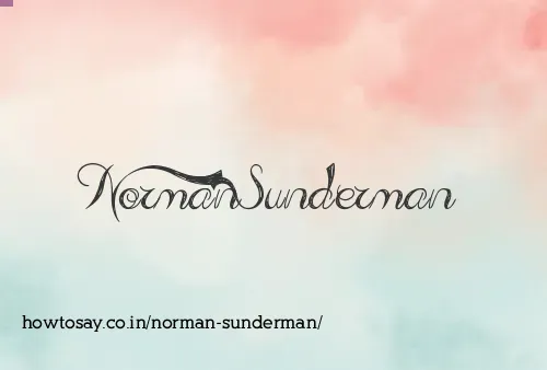 Norman Sunderman