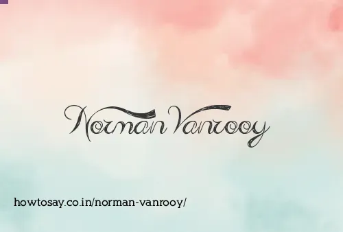 Norman Vanrooy