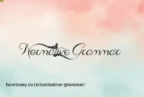 Normative Grammar