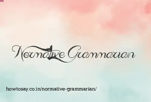 Normative Grammarian