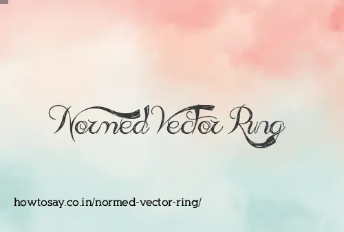 Normed Vector Ring