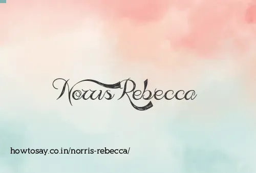 Norris Rebecca