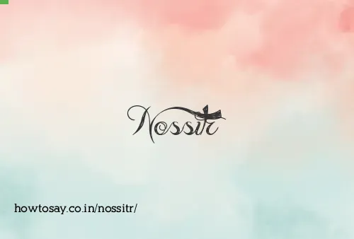 Nossitr