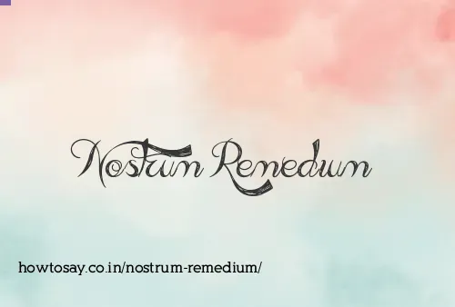 Nostrum Remedium