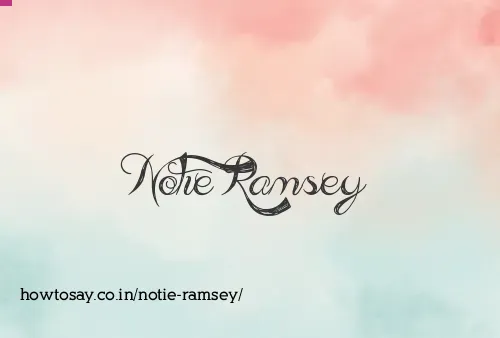 Notie Ramsey