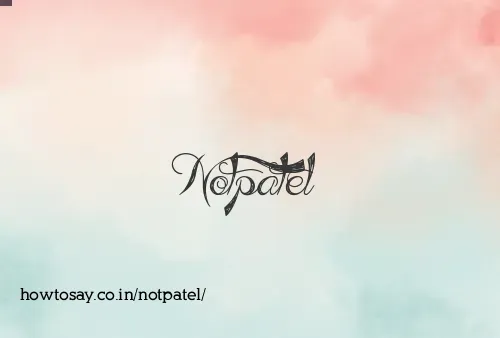Notpatel