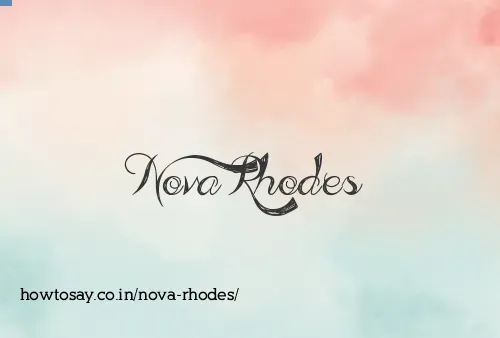 Nova Rhodes
