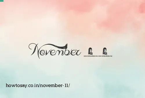 November 11
