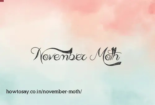 November Moth