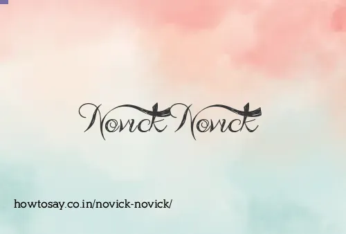 Novick Novick