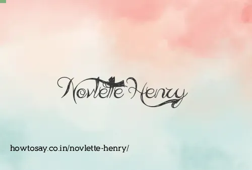 Novlette Henry