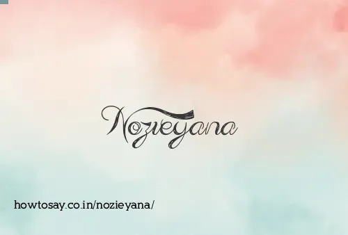 Nozieyana