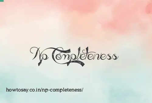 Np Completeness
