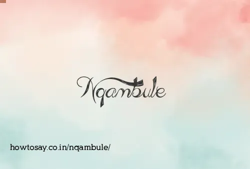 Nqambule