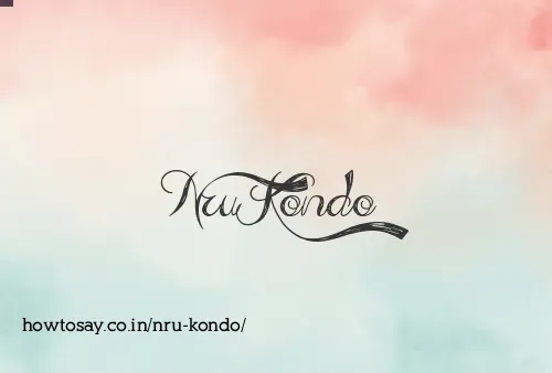Nru Kondo