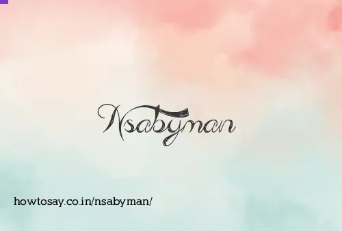 Nsabyman
