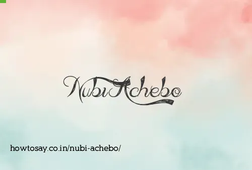 Nubi Achebo