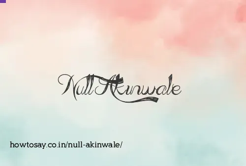 Null Akinwale