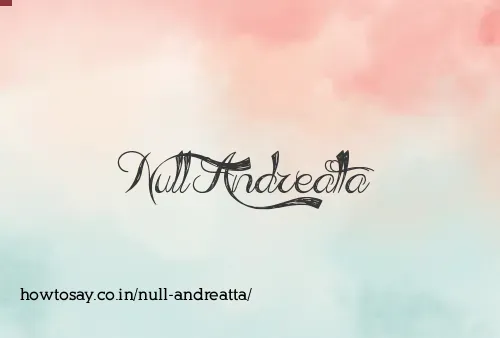 Null Andreatta