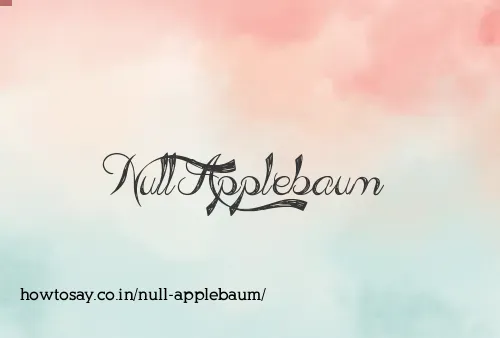 Null Applebaum