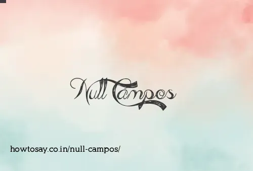 Null Campos