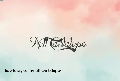 Null Cantalupo