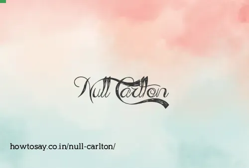 Null Carlton