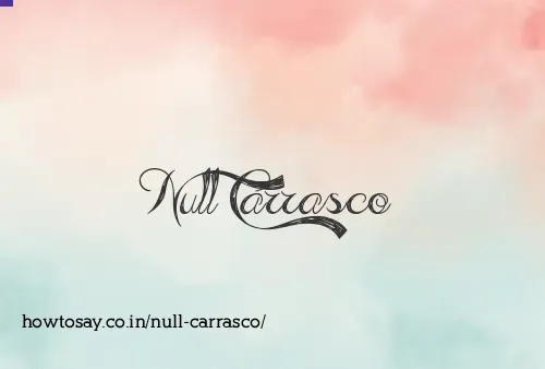 Null Carrasco