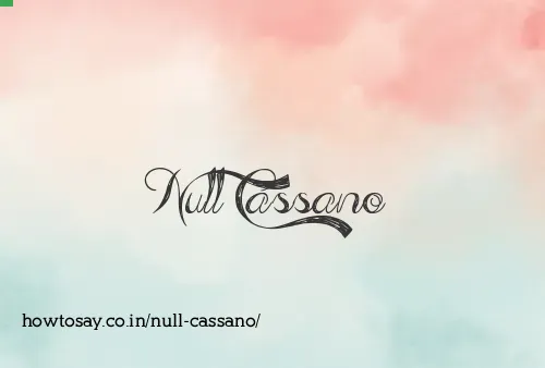 Null Cassano
