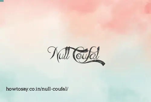 Null Coufal