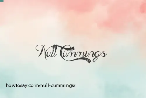 Null Cummings