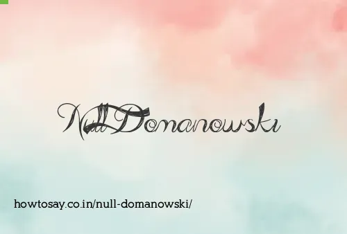 Null Domanowski