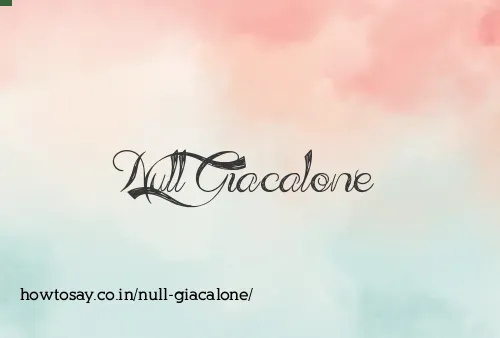 Null Giacalone