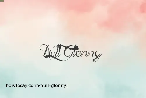 Null Glenny