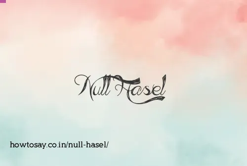Null Hasel
