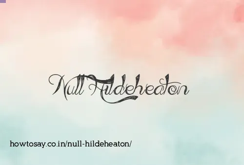 Null Hildeheaton