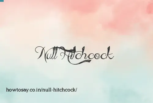 Null Hitchcock