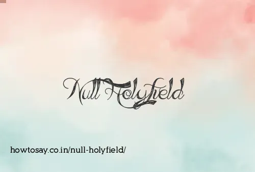 Null Holyfield